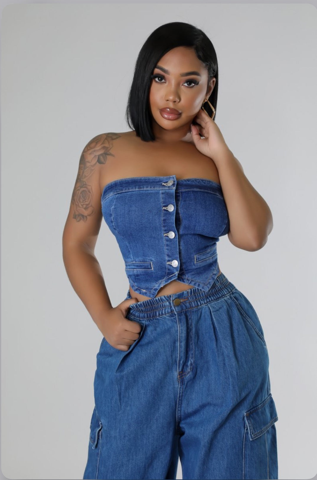 Indigo Influence Top