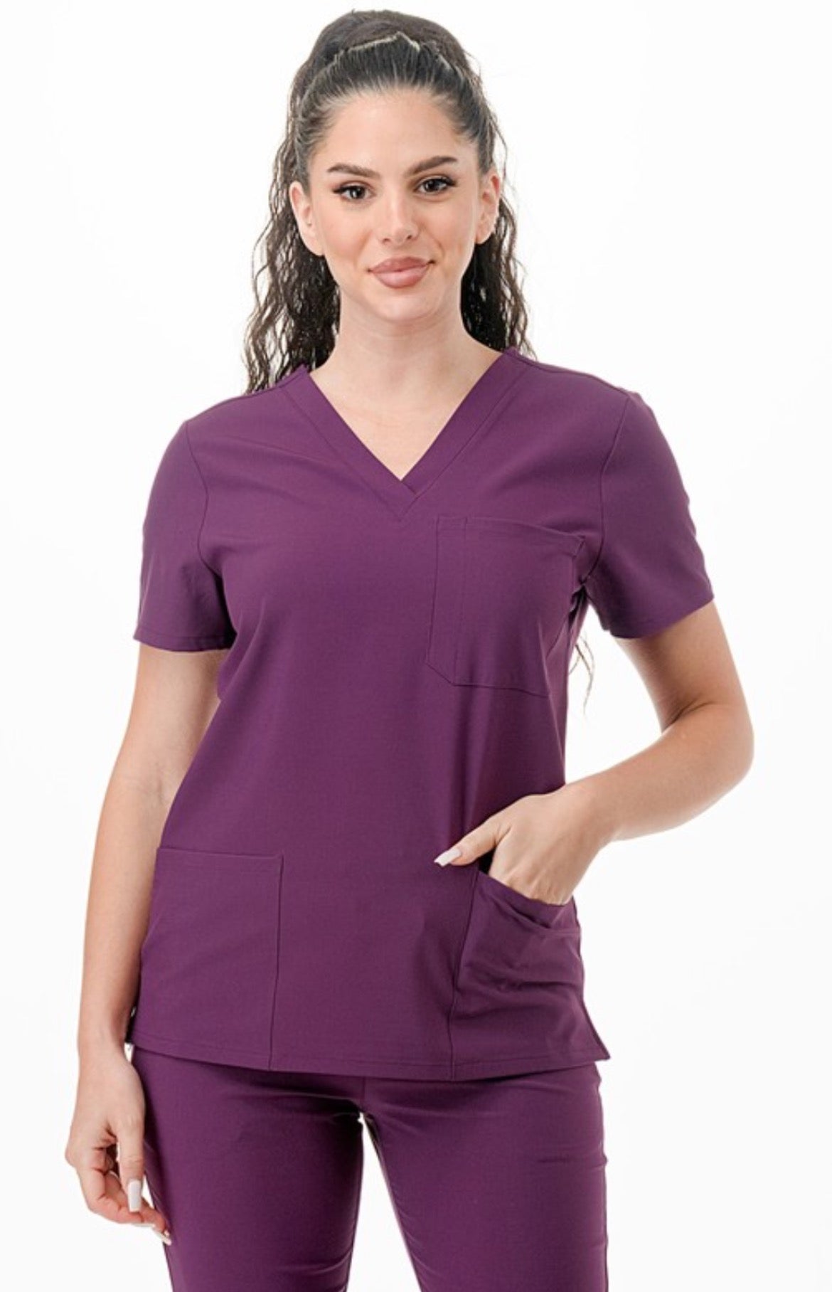 Purple Scrubs Set