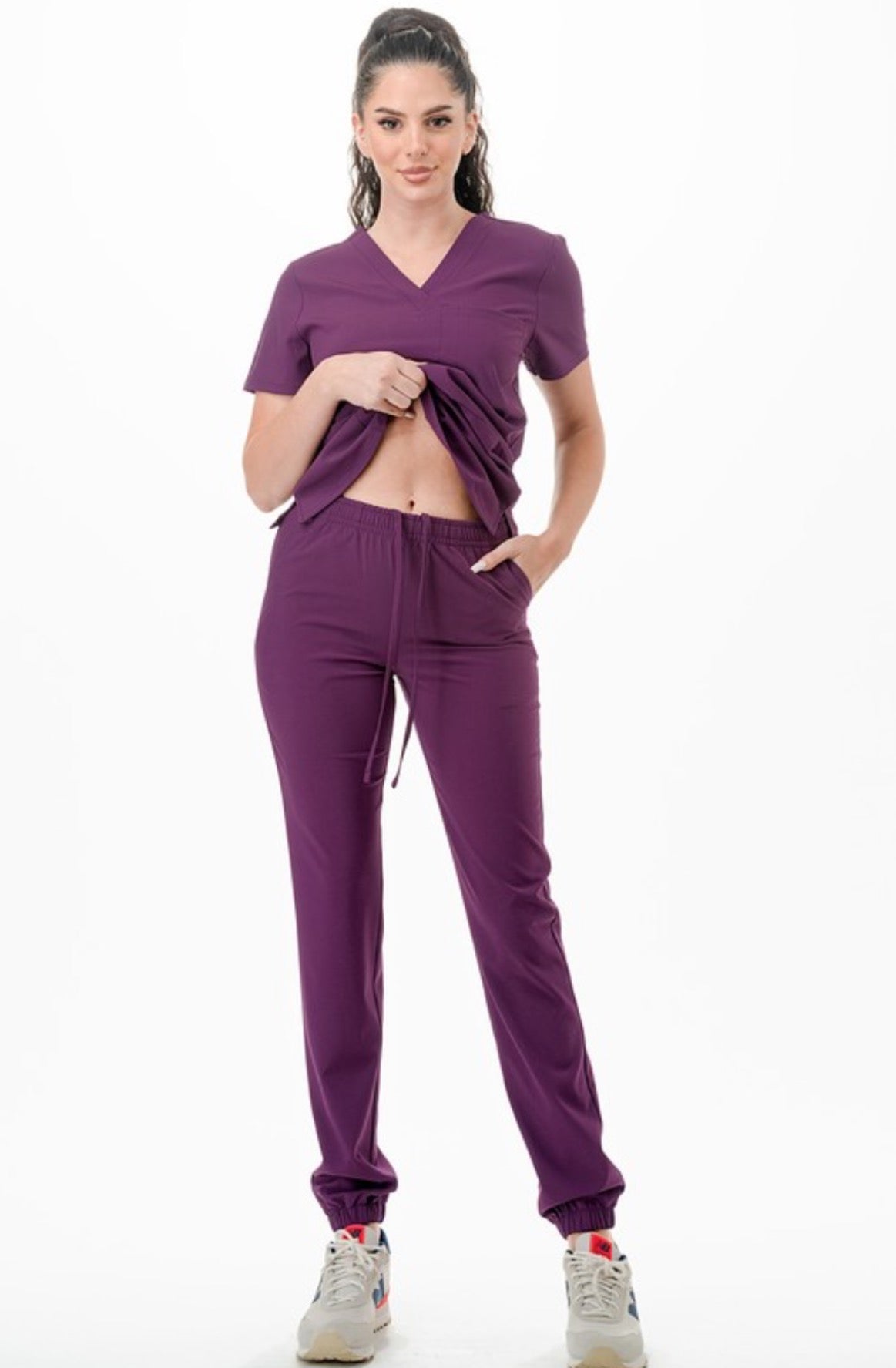 Purple Scrubs Set