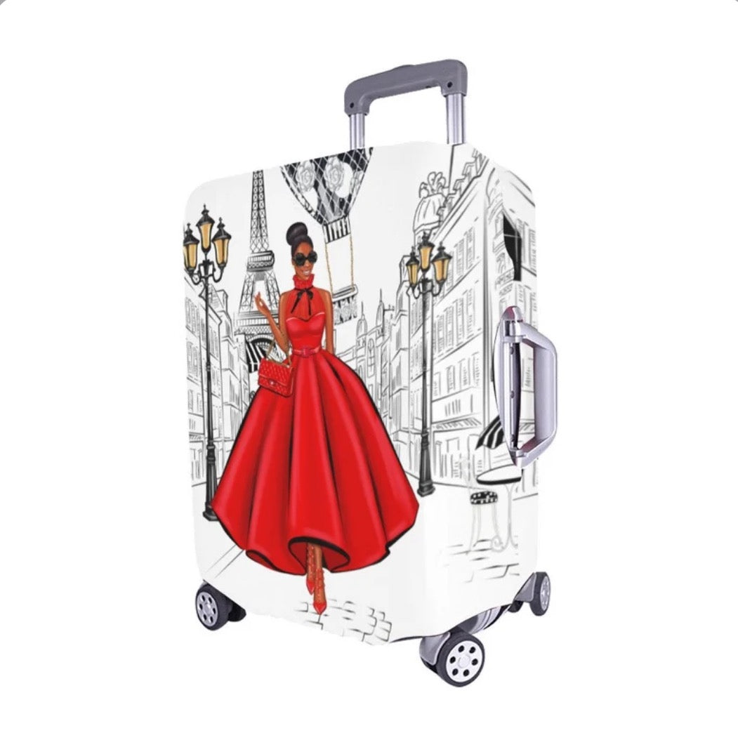 Welcome to Paris suitcase