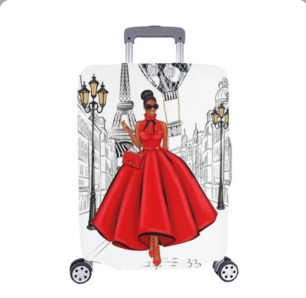 Welcome to Paris suitcase
