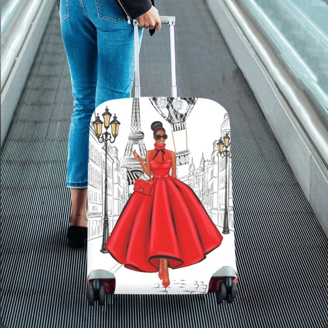 Welcome to Paris suitcase