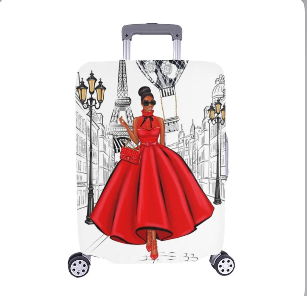 Welcome to Paris suitcase